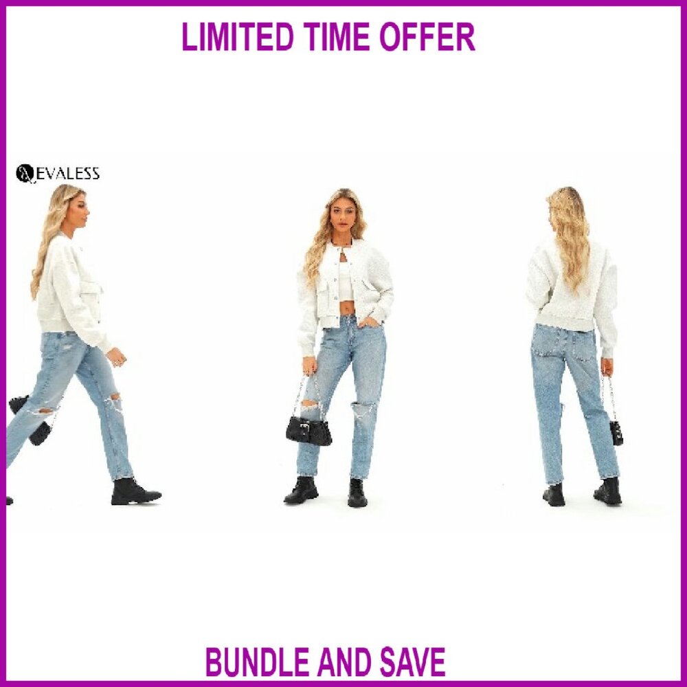 Lightweight Cropped Shacket Jacket With Pockets, … - image 8